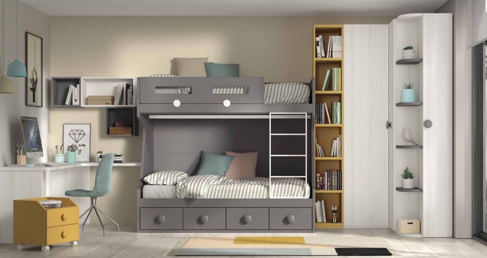 Dormitorio Juvenil con litera