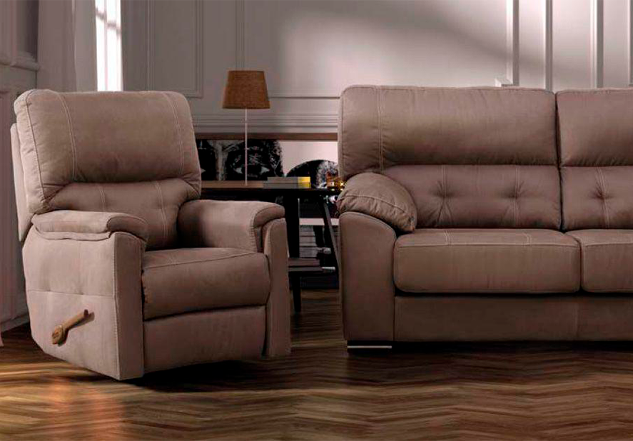 Conjunto sofá y sillón relax